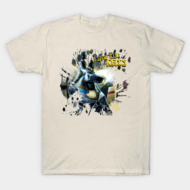 Ashvejlou Arts Anubis T-Shirt by AshvejlouArts